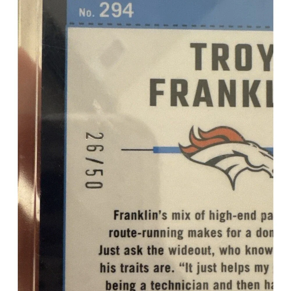 TROY FRANKLIN 2024 Donruss Optic Lime Green Prizm Rated Rookie /50 #294
